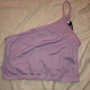 Purple crop top